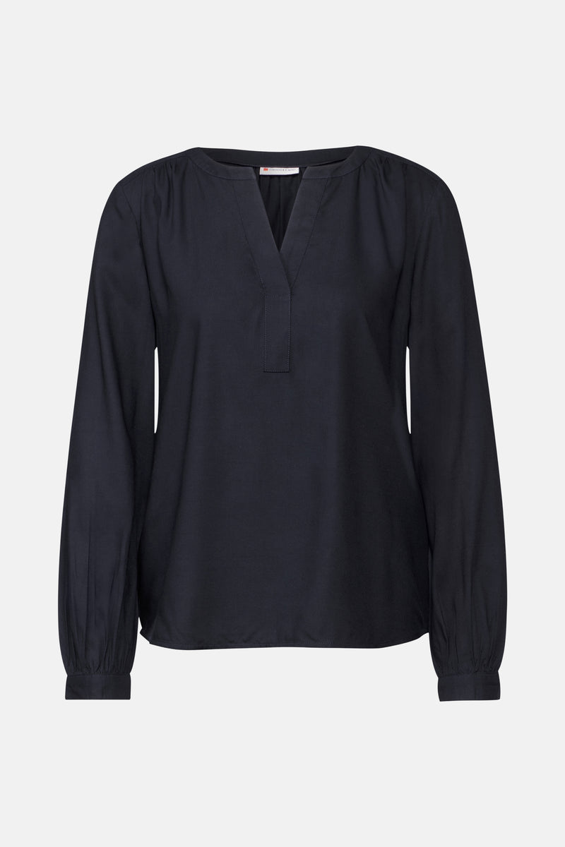 Blouse (lange mouwen) blauw - STREET ONE