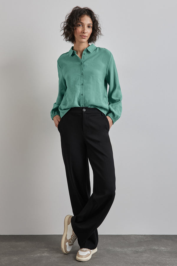 Blouse (lange mouwen) GREEN - STREET ONE
