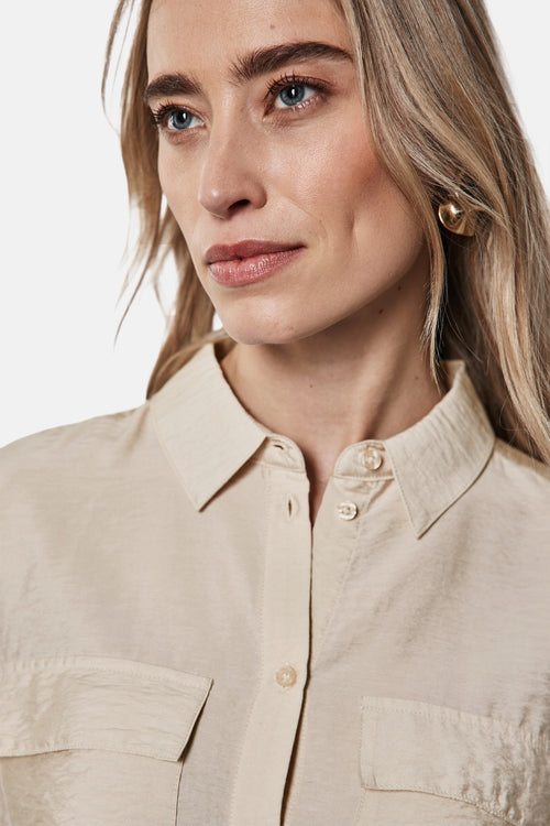 Hemd (lange mouwen) Beige - STREET ONE
