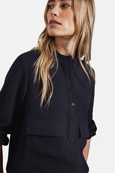 Blouse (lange mouwen) Blauw - STREET ONE