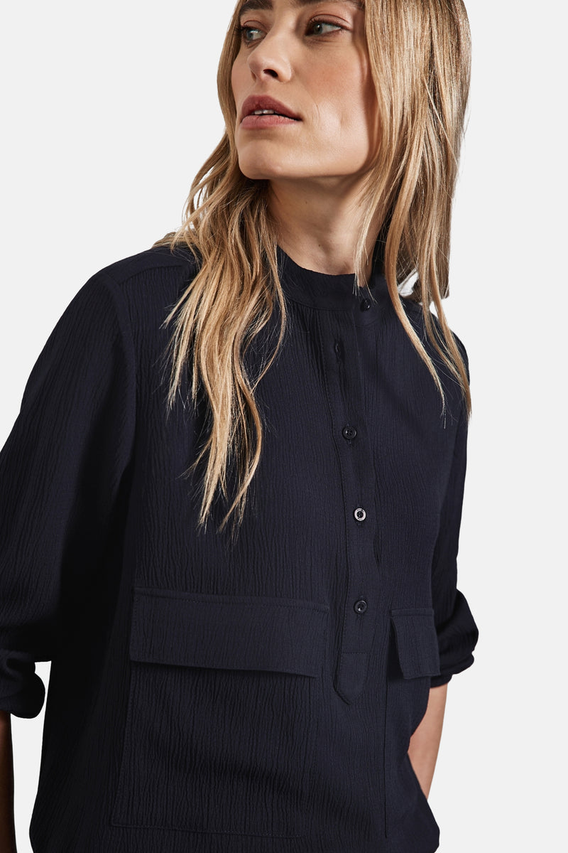 Chemisier (manches longues) bleu - STREET ONE - STREET ONE - 4