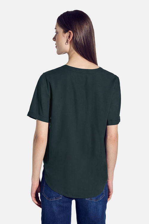 Blouse (korte mouwen) Groen - STREET ONE