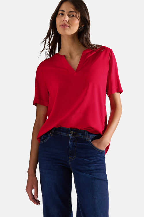 Blouse (korte mouwen) Rouge - STREET ONE