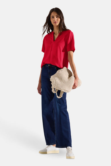 Blouse (korte mouwen) Rouge - STREET ONE