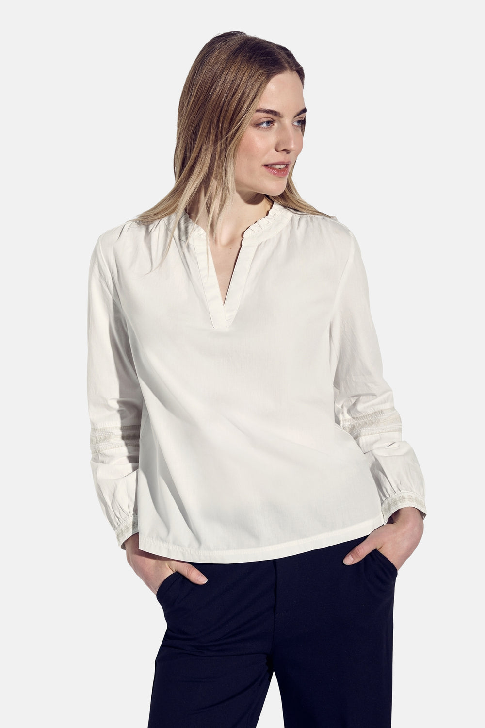 Chemisier (manches longues) blanc - STREET ONE - STREET ONE - 1