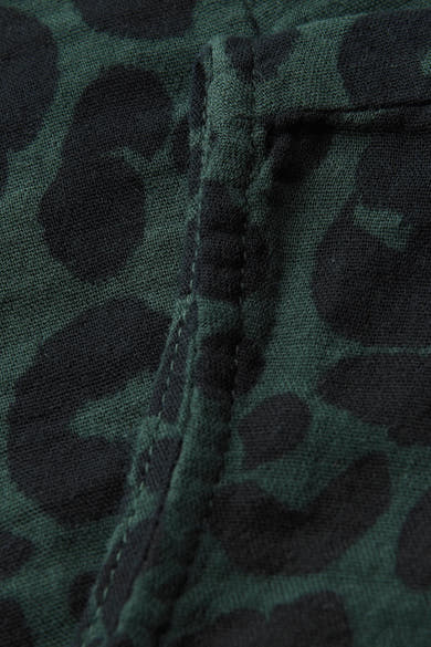 Mouwloos overhemd met meerkleurige luipaardprint van Street One, met zichtbare naad.