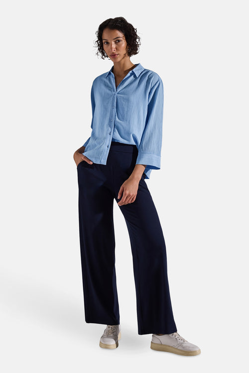 Hemd (lange mouwen) Blauw - STREET ONE