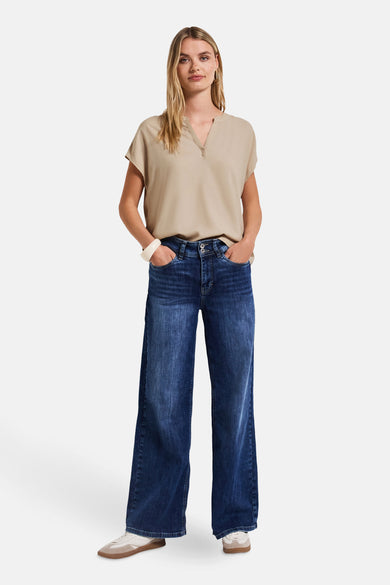 Chemisier (manches courtes) Beige - STREET ONE