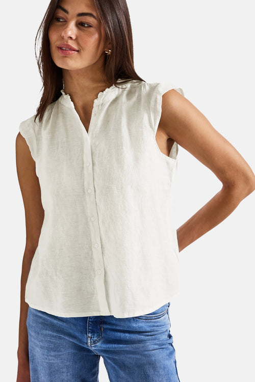Blouse (zonder mouwen) Wit - STREET ONE