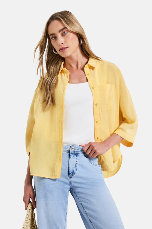 Hemd (lange mouwen) geel - STREET ONE