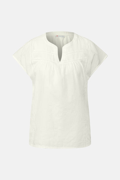 Blouse (korte mouwen) wit - STREET ONE