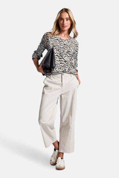 Multikleurig overhemd met lange mouwen van Street One met een abstract patroon.