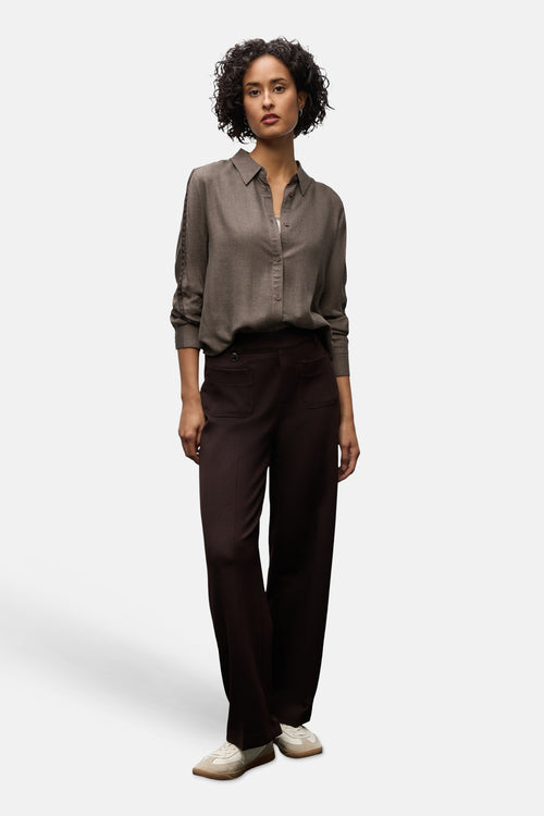 Hemd (lange mouwen) bruin - STREET ONE