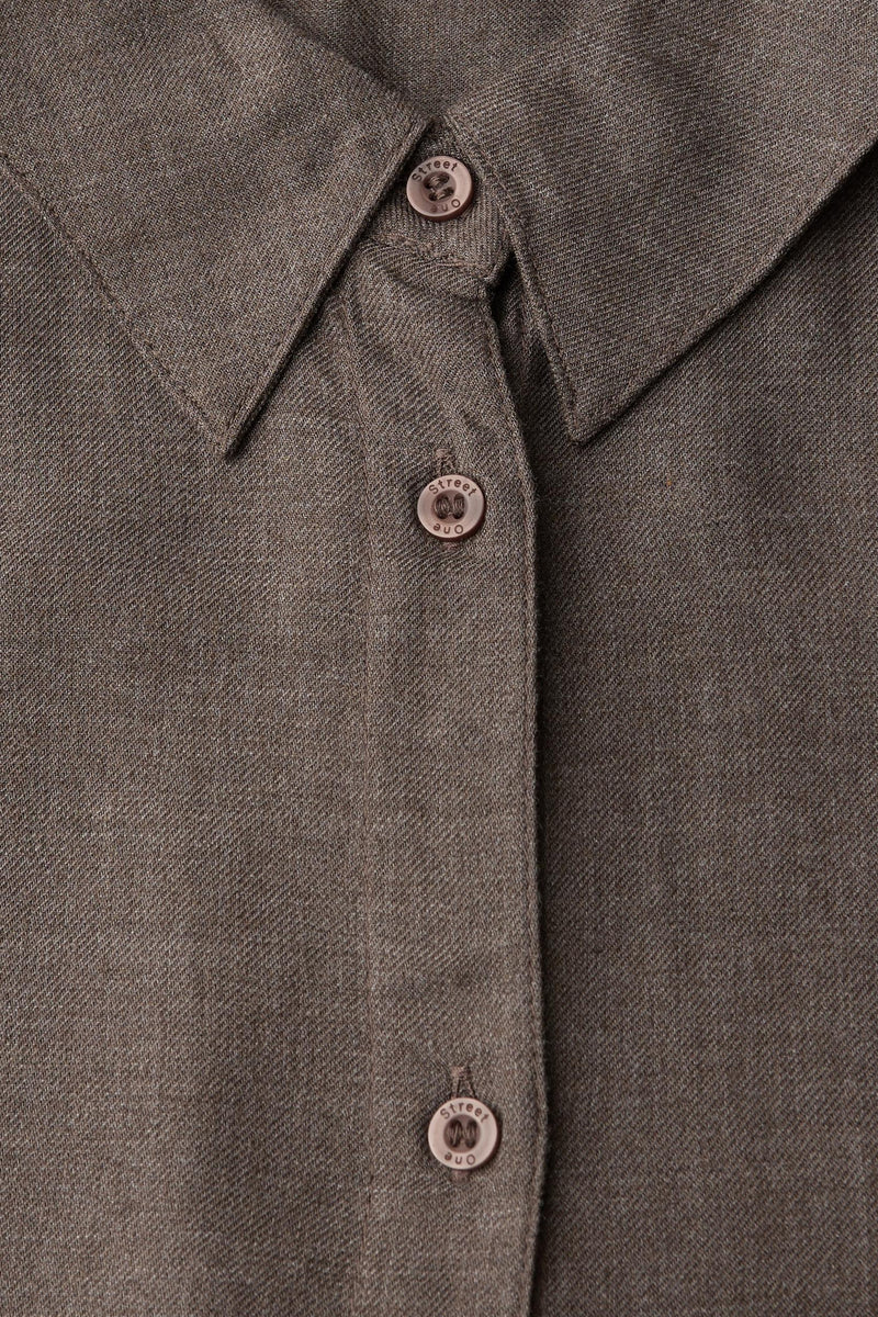 Hemd (lange mouwen) bruin - STREET ONE