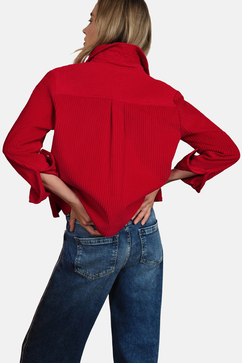 Hemd (lange mouwen) rood - STREET ONE