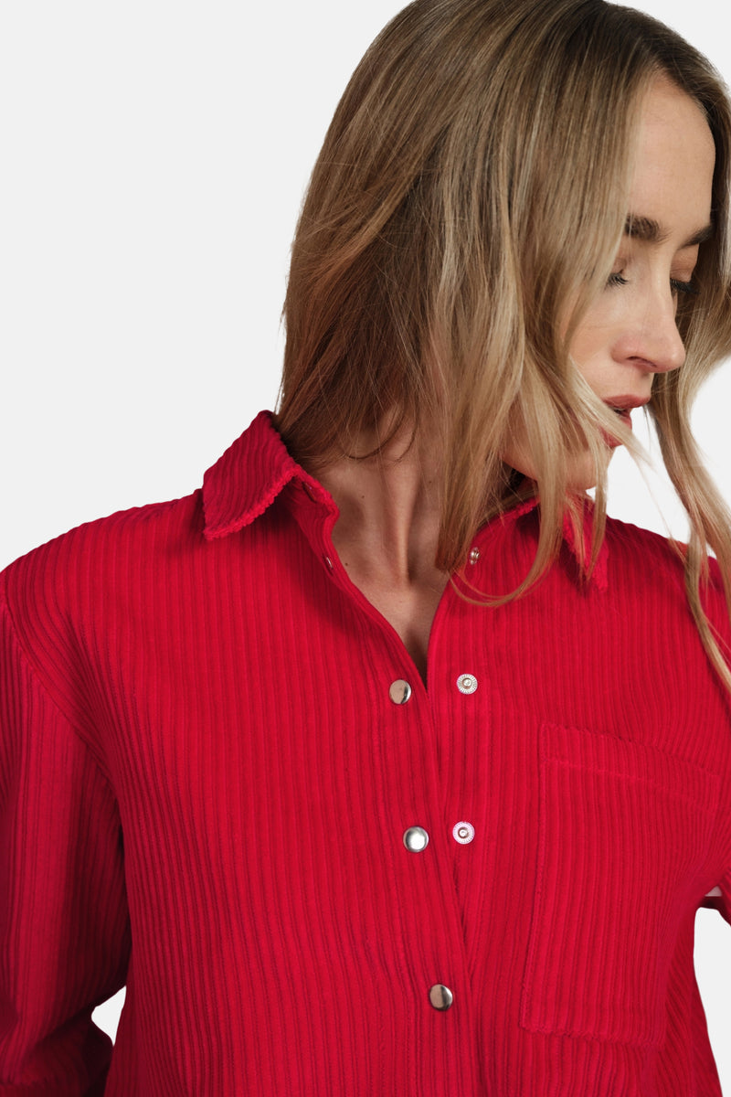 Hemd (lange mouwen) rood - STREET ONE