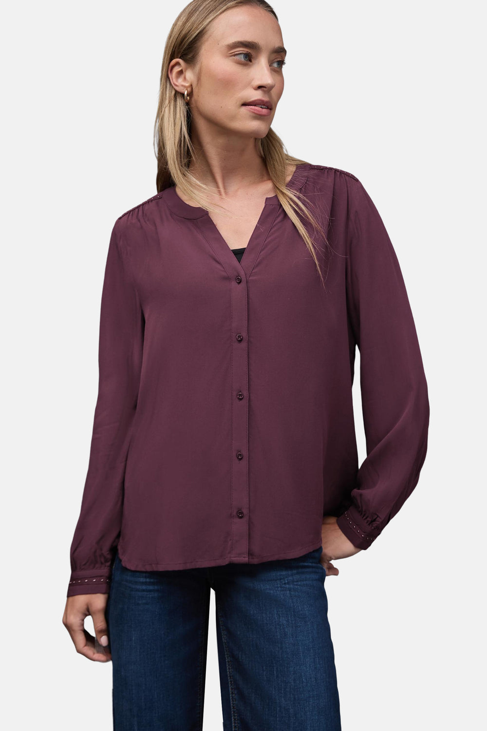 Hemd (lange mouwen) rood - STREET ONE