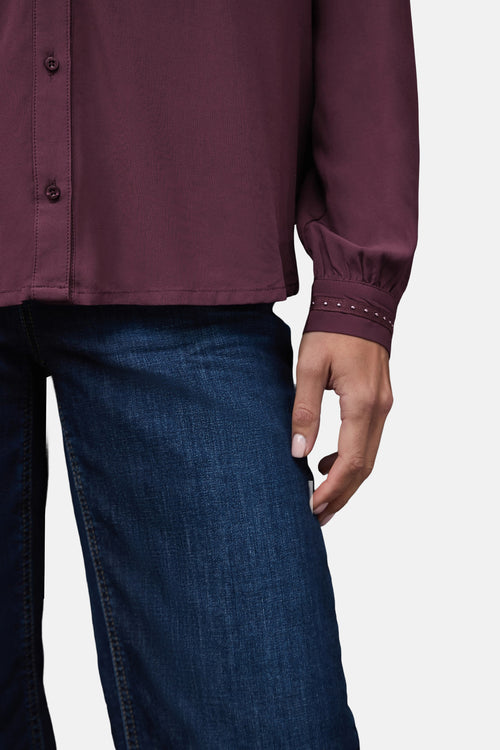 Hemd (lange mouwen) rood - STREET ONE