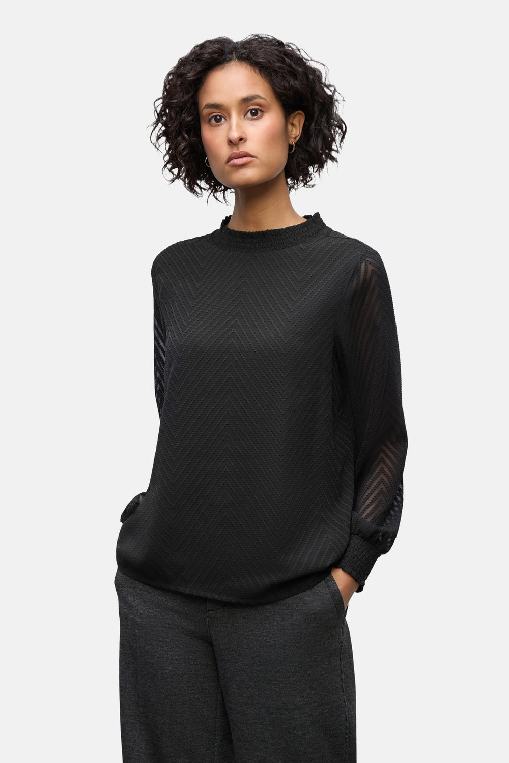 Blouse (lange mouwen) zwart - STREET ONE