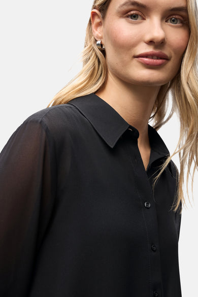 Hemd (lange mouwen) zwart - STREET ONE