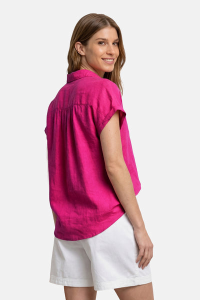 Chemise à manches courtes - rose