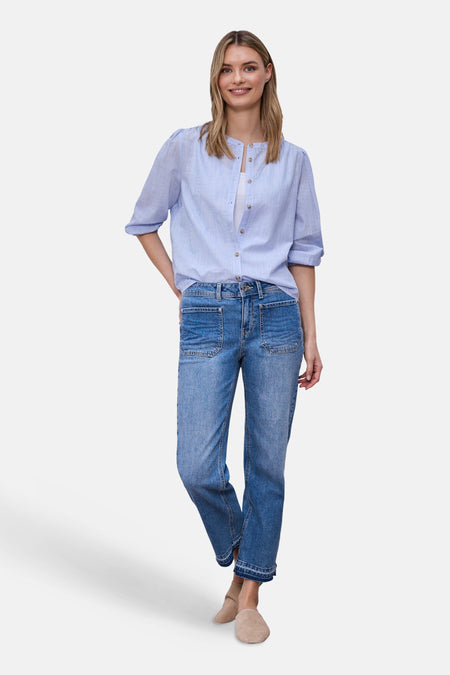 Hemd (lange mouwen) blauw - STREET ONE