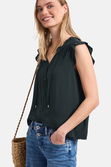 Blouse (zonder mouwen) groen - STREET ONE