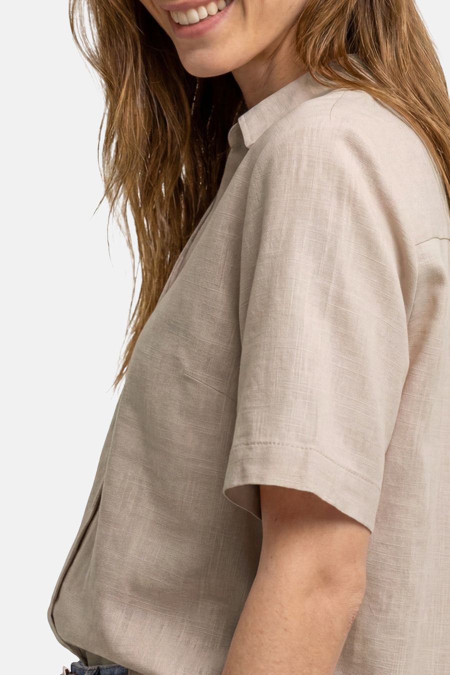 Chemisier (manches courtes) beige - STREET ONE