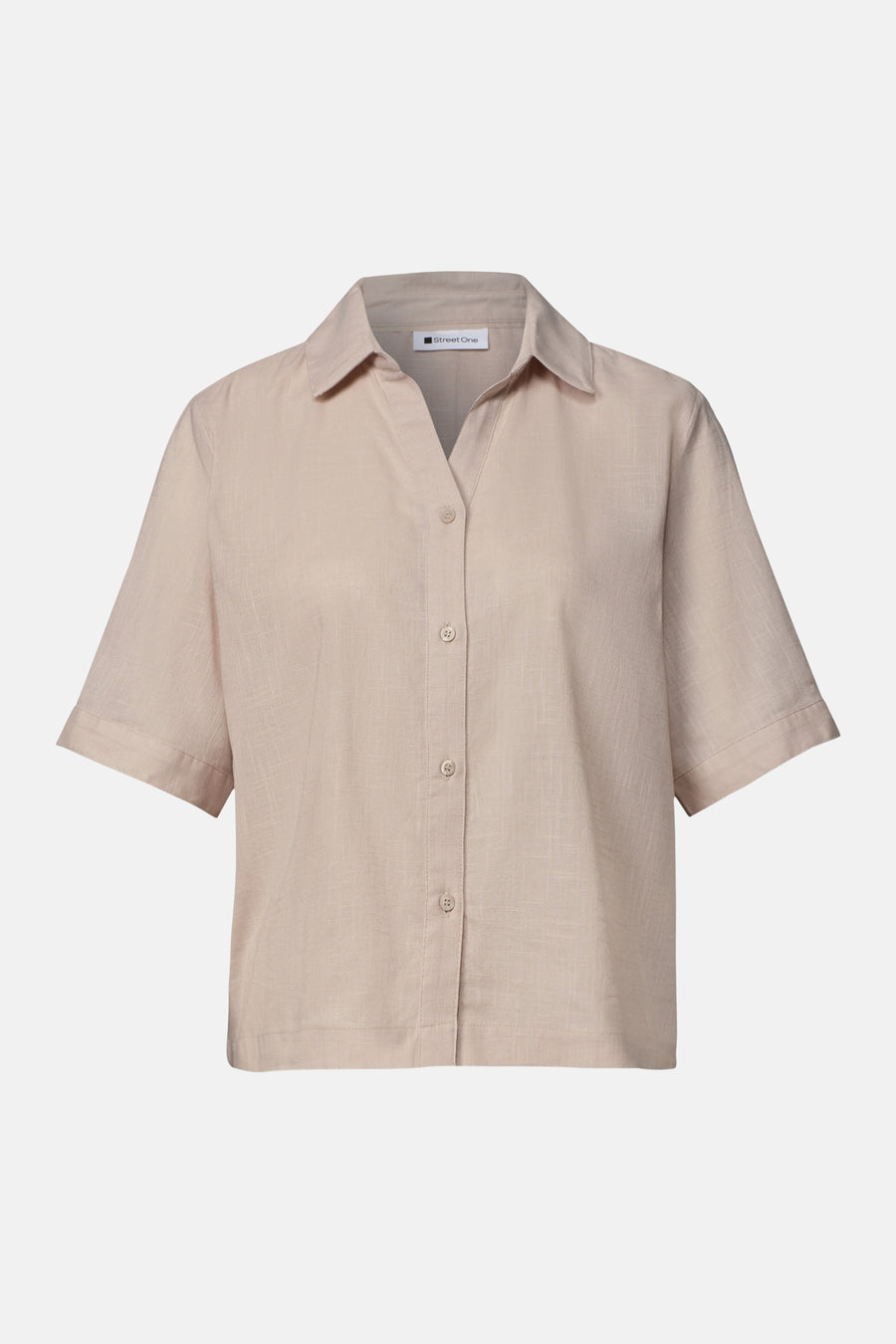 Chemisier (manches courtes) beige - STREET ONE
