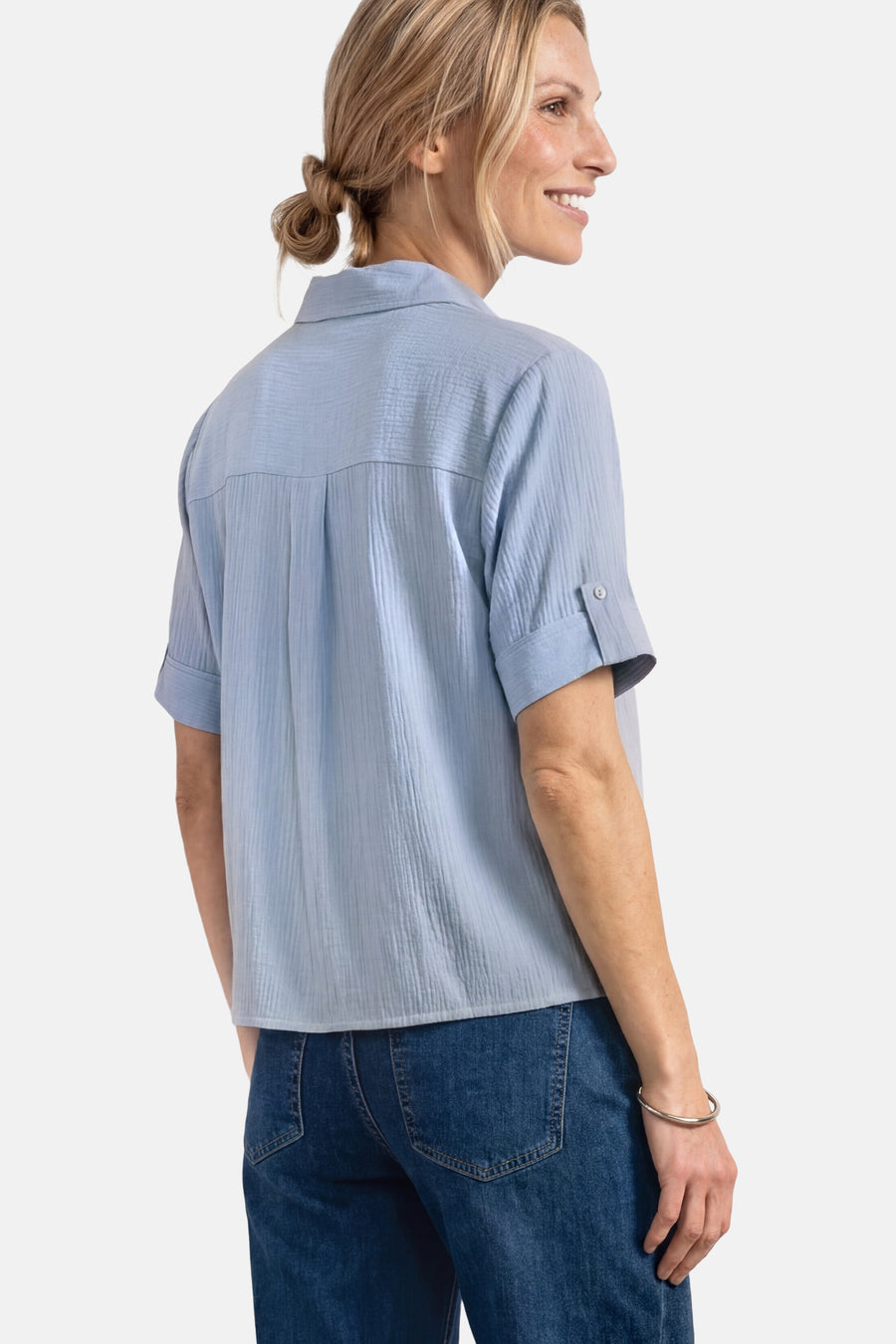 Hemd (korte mouwen) blauw - STREET ONE