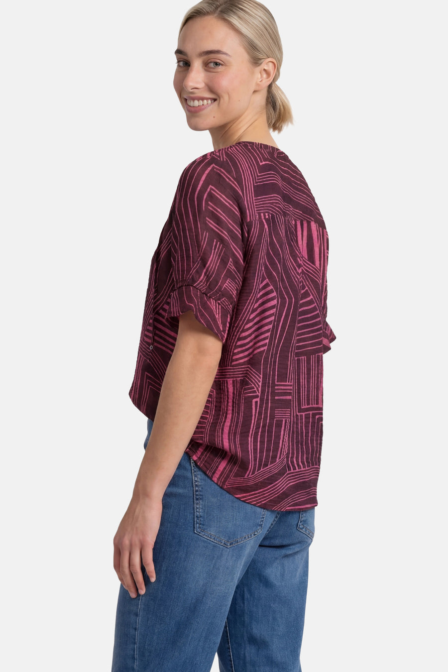 Chemisier (manches courtes) rose - STREET ONE