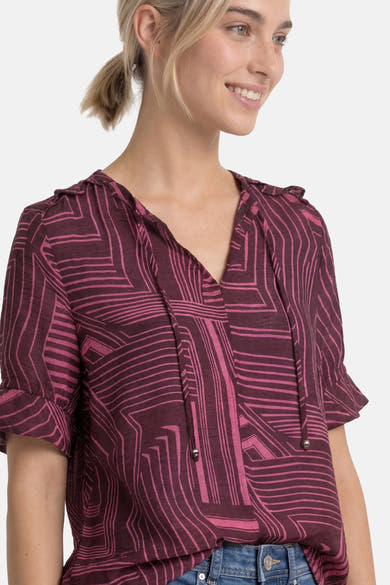 Chemisier (manches courtes) rose - STREET ONE