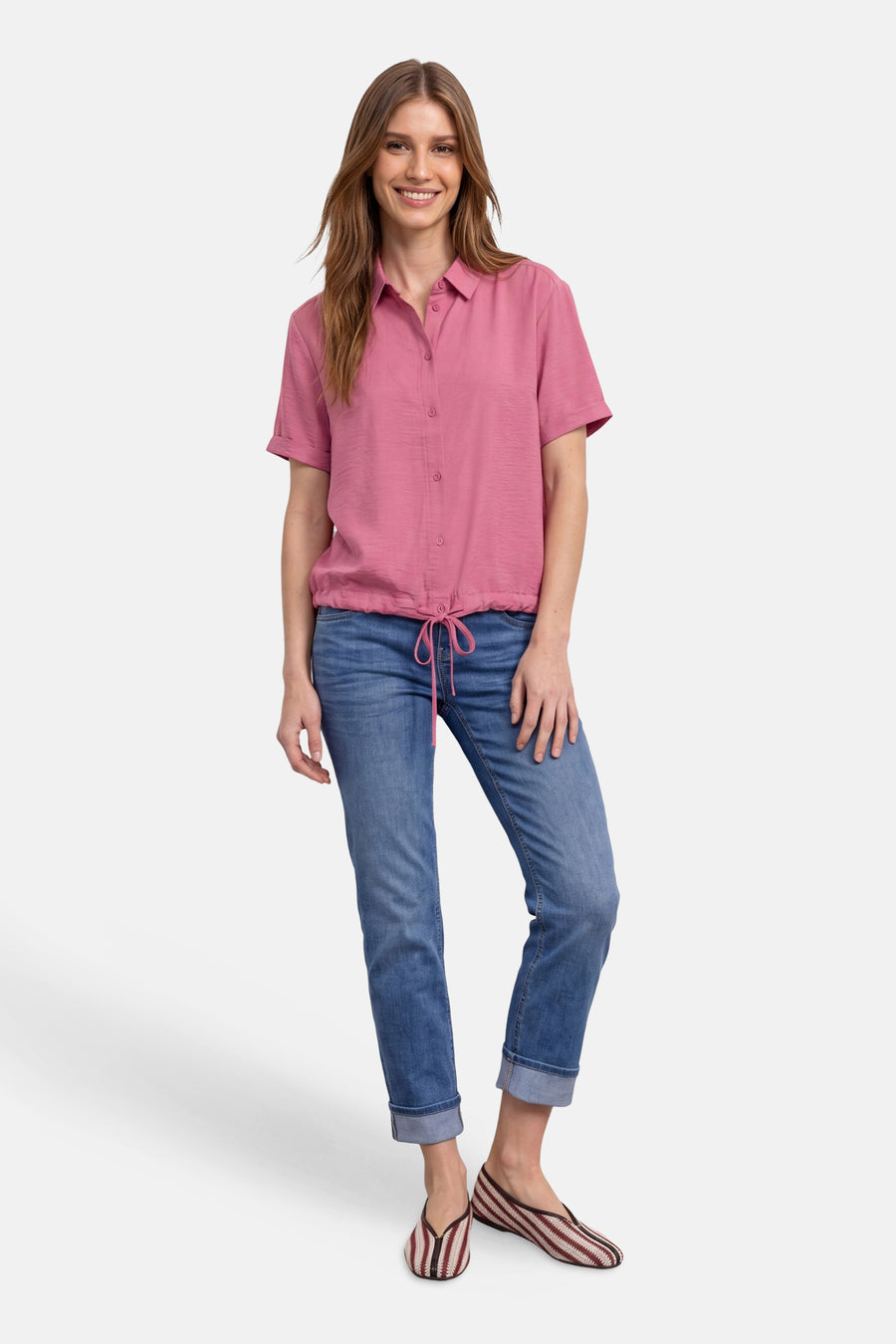 Chemisier (manches courtes) rose - STREET ONE
