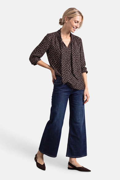 Blouse (lange mouwen) bruin - STREET ONE