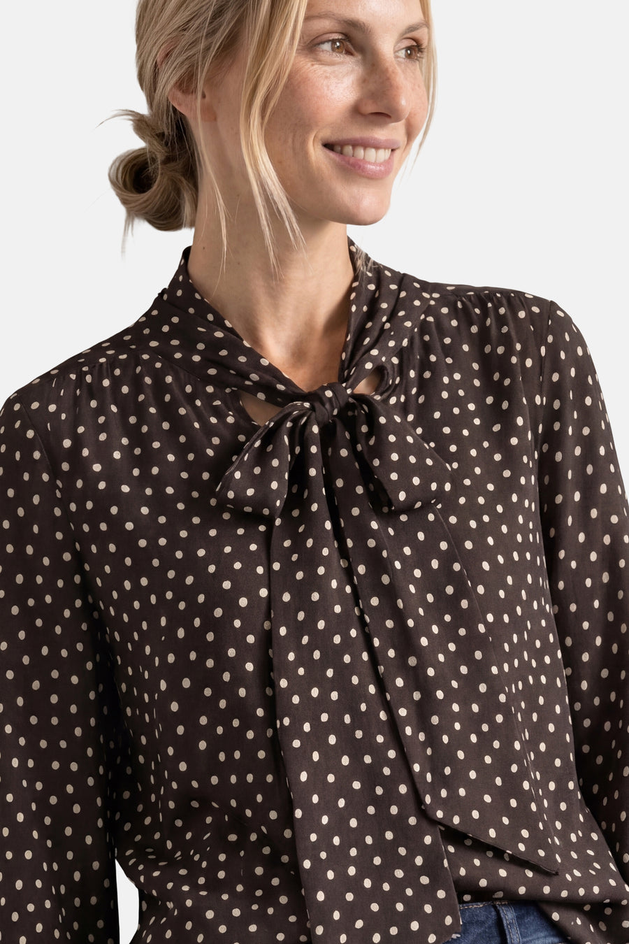 Blouse (lange mouwen) bruin - STREET ONE