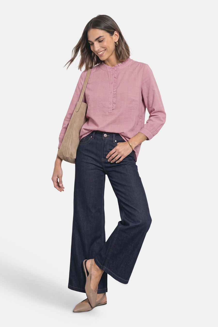 Blouse (lange mouwen) roze - STREET ONE
