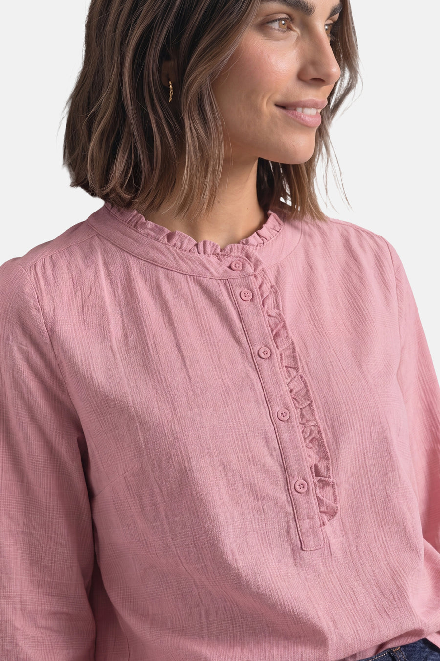 Blouse (lange mouwen) roze - STREET ONE