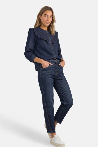 Hemd (lange mouwen) blauw - STREET ONE