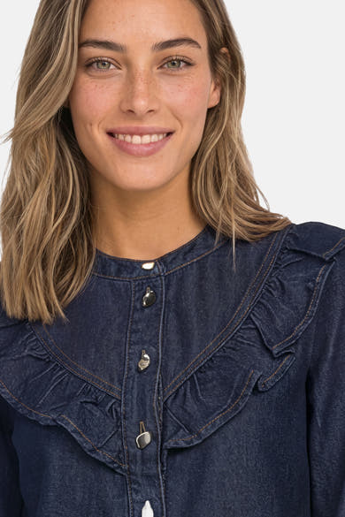 Hemd (lange mouwen) blauw - STREET ONE