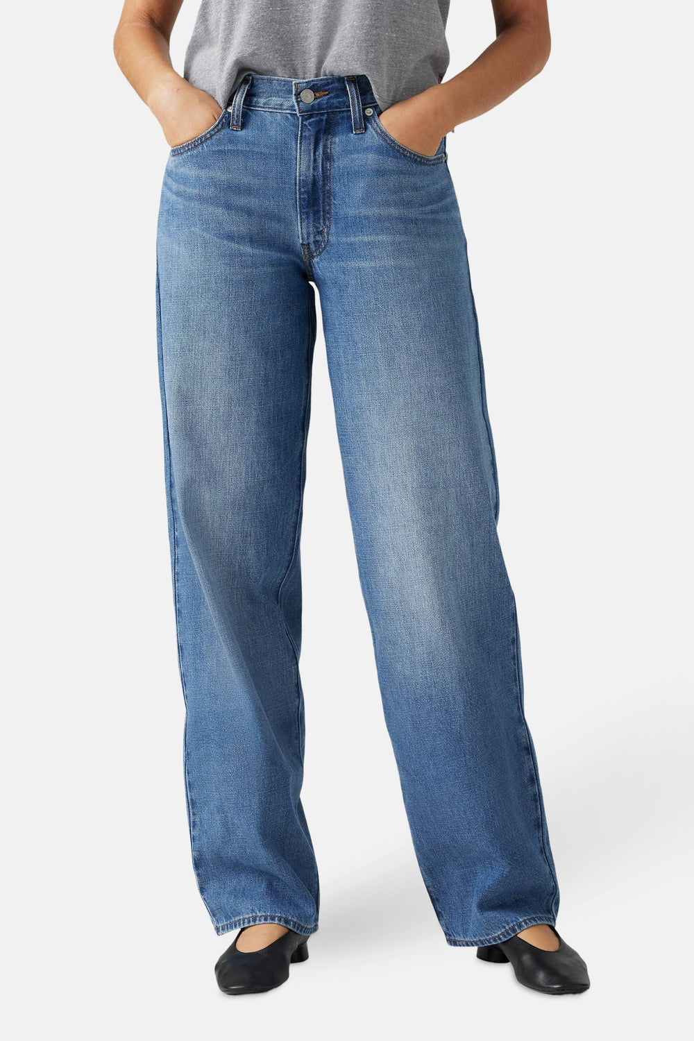 Jeans straight mid blue denim - Levi's®