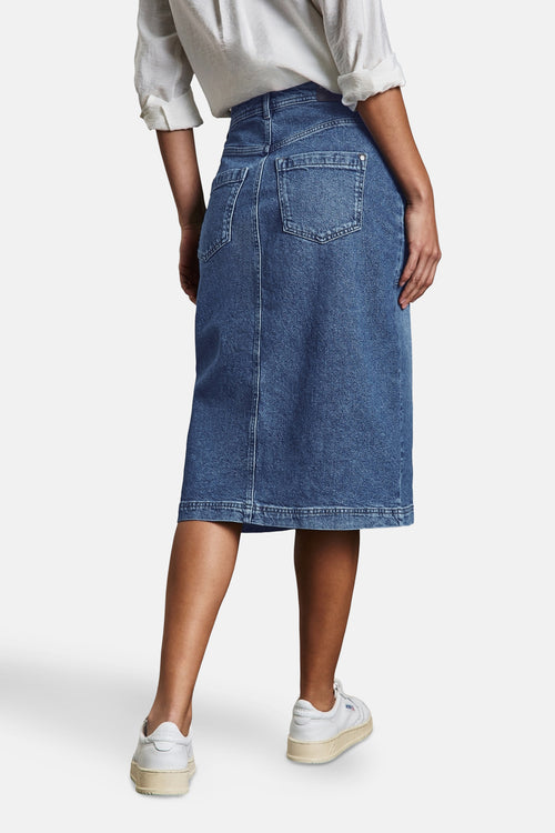 Rok 3/4 MID BLUE DENIM - STREET ONE