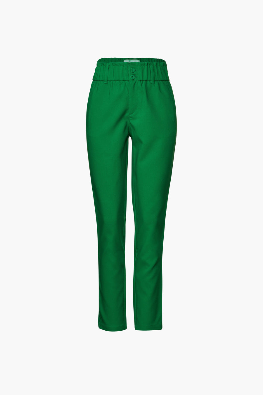 Pantalon color&eacute; - vert