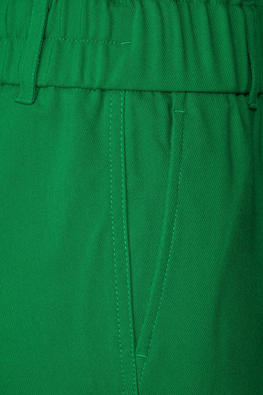 Pantalon color&eacute; - vert