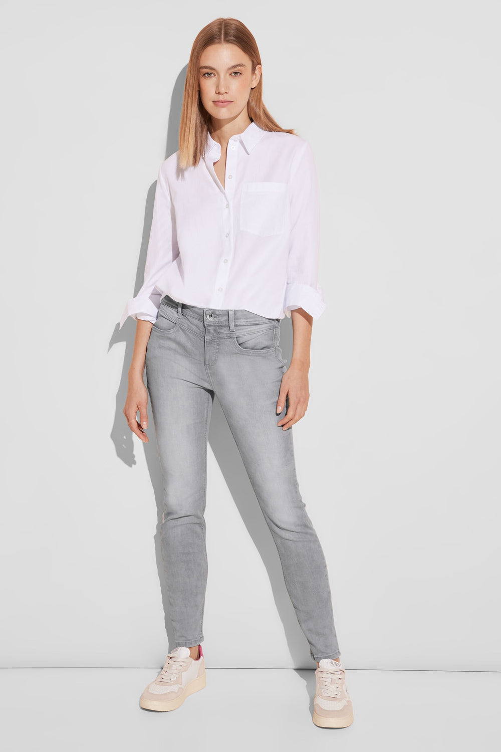 Jean slim LIGHT GREY DENIM - STREET ONE