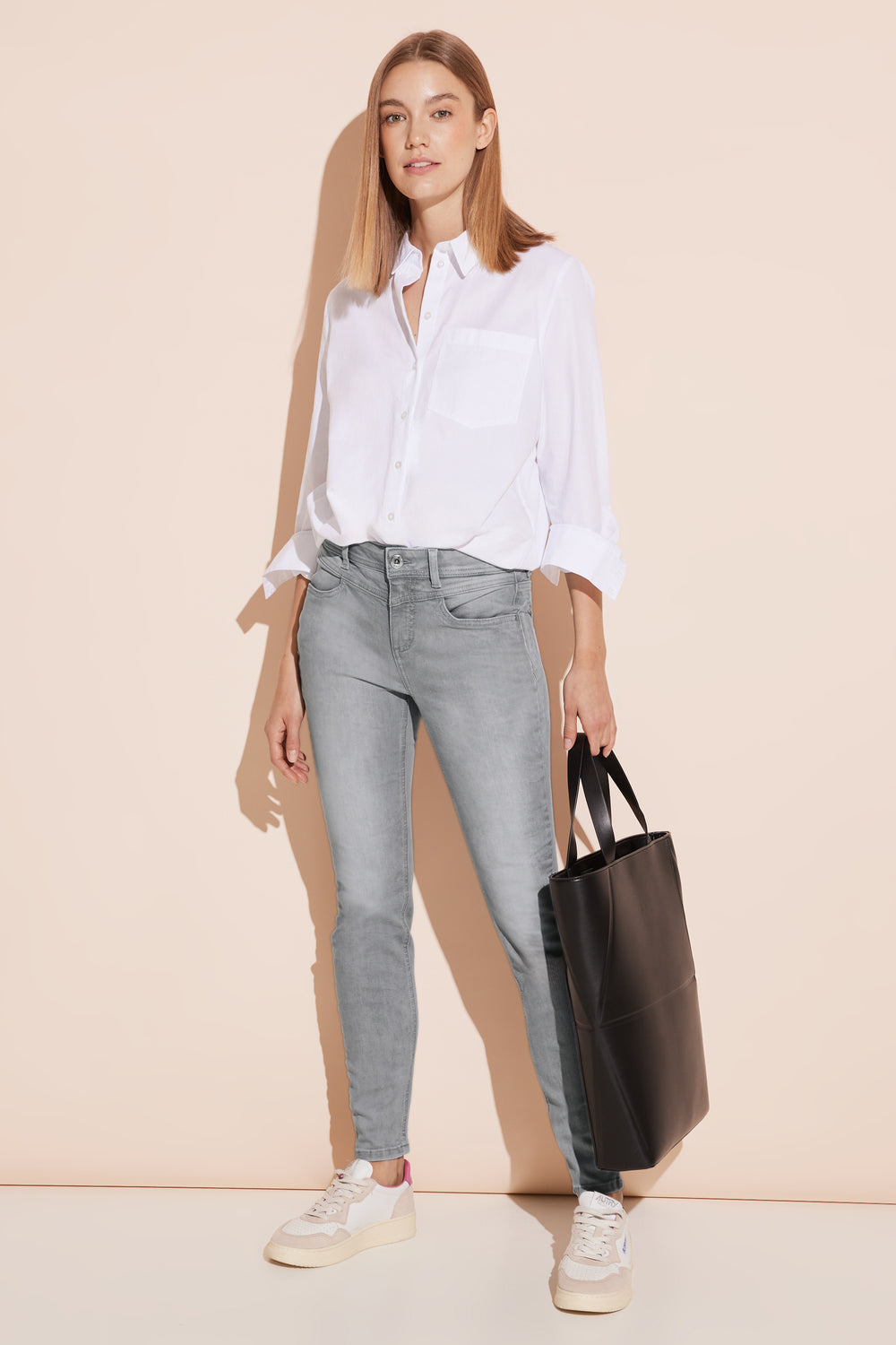 Jean slim LIGHT GREY DENIM - STREET ONE