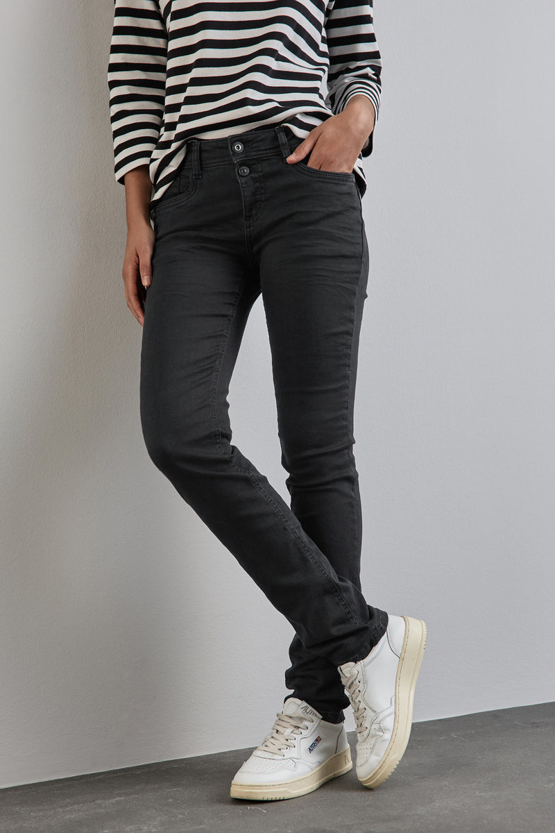 Jean droit BLACK DENIM - STREET ONE