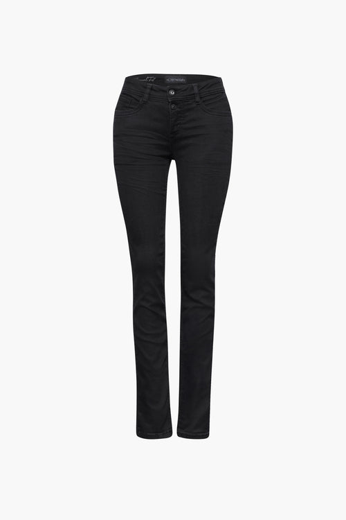 Jeans straight BLACK DENIM - STREET ONE