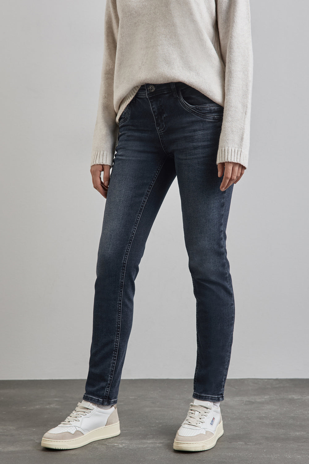 Jeans slim BLUE BLACK DENIM - STREET ONE