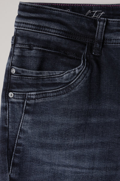 Jeans slim BLUE BLACK DENIM - STREET ONE