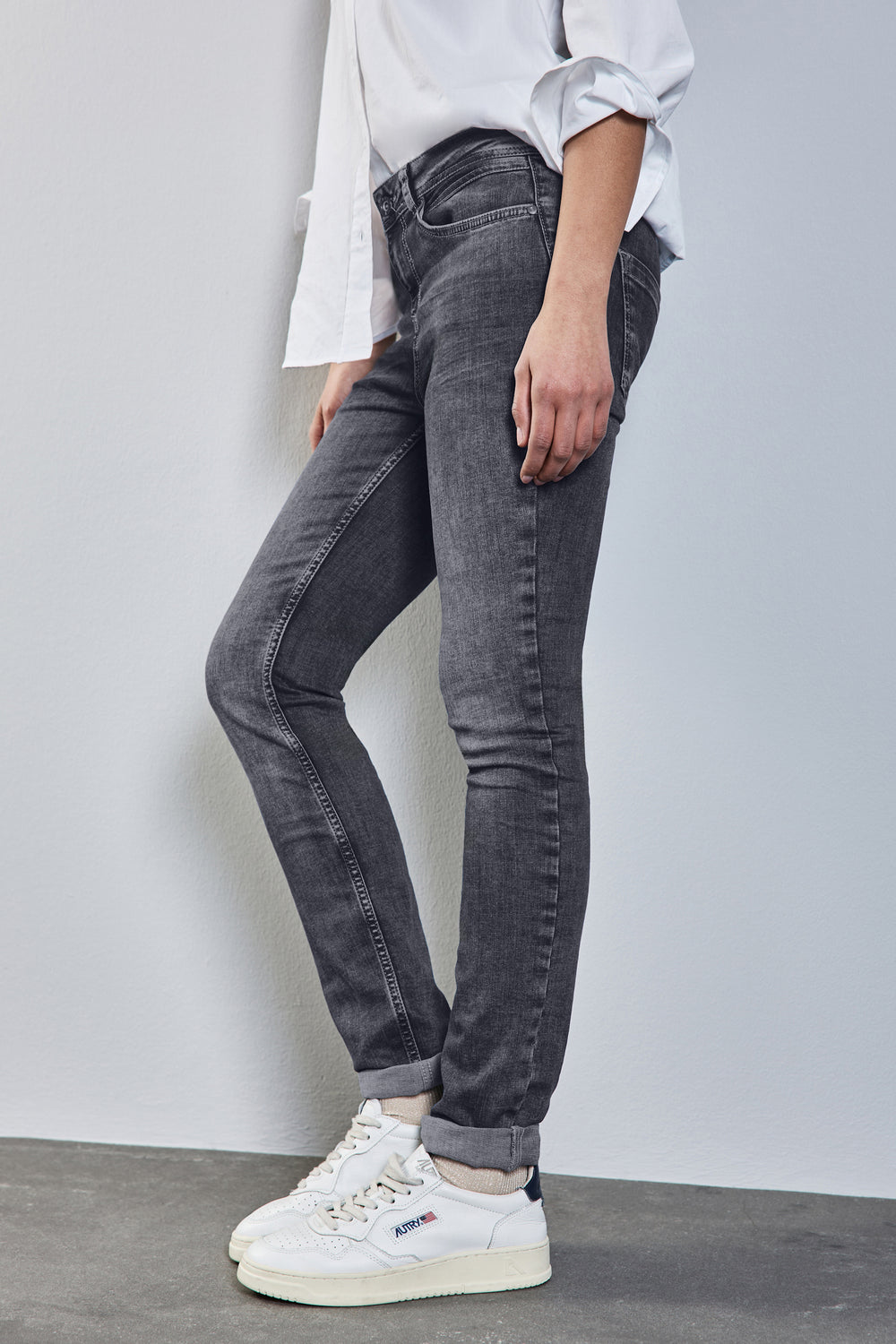 Jeans slim MID GREY DENIM - STREET ONE